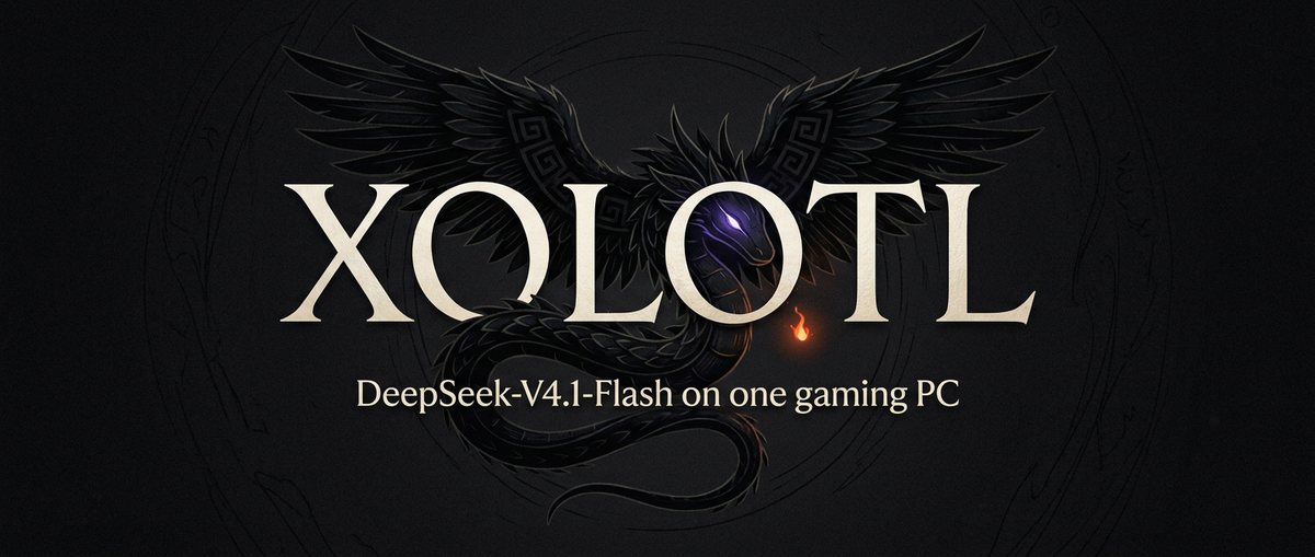 Xolotl — DeepSeek-V4.1-Flash on one gaming PC